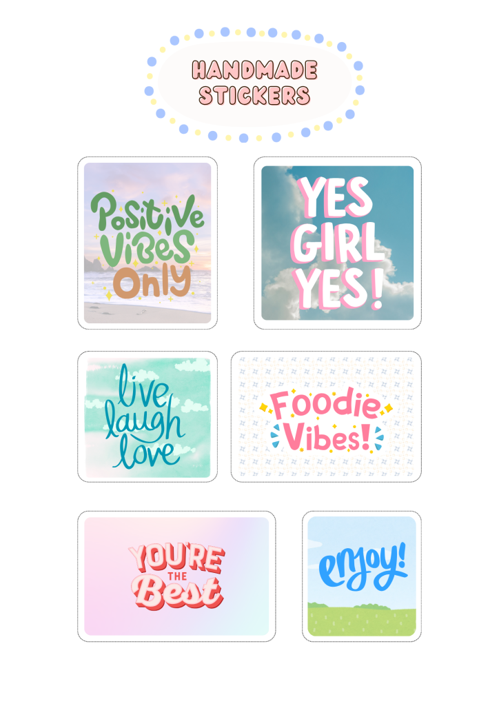 Canva sticker template for printing